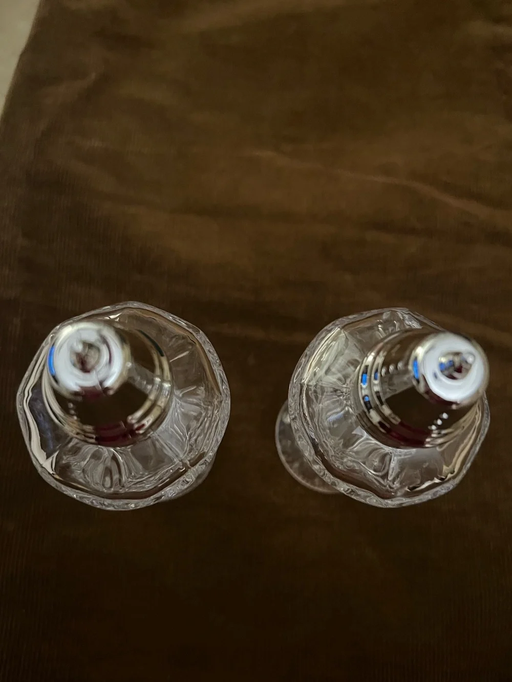 Godinger Dublin 6” Salt and Pepper Shaker Set Clear